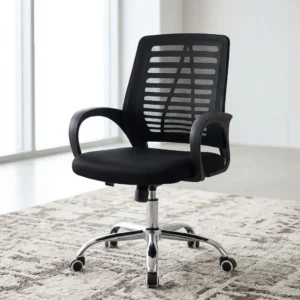 Pneumatic Swivel Office Chair, adjustable swivel office chair, mesh office chair, height adjustable office chair, staff office chair