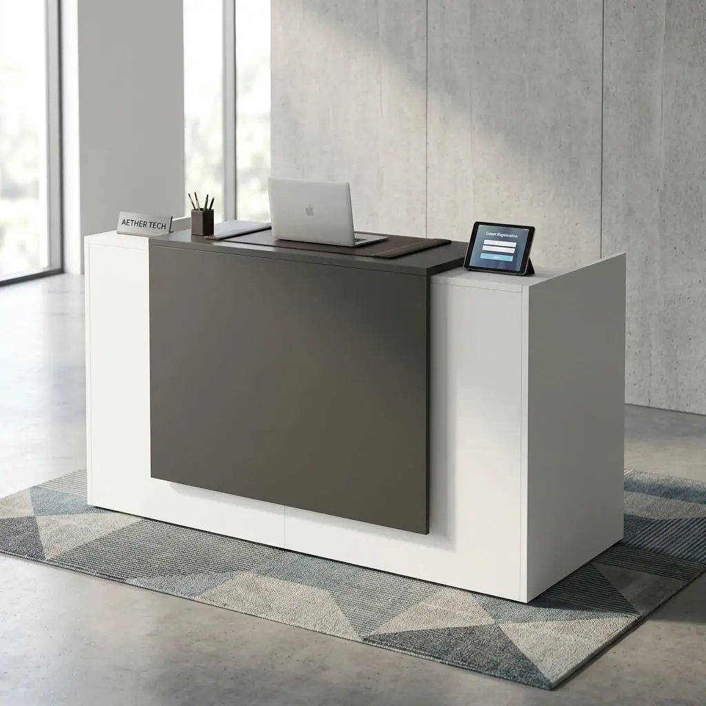 1.4M Modern Front Office Desk